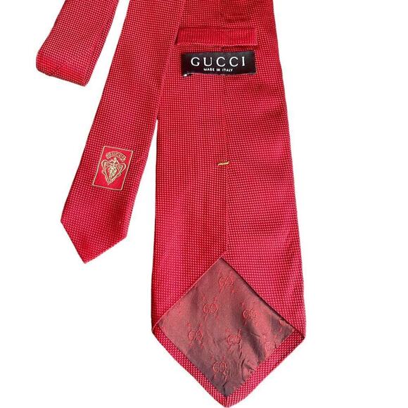 Vintage Authentic GUCCI Silk Men's Tie Made in Italy - Picture 1 of 9
